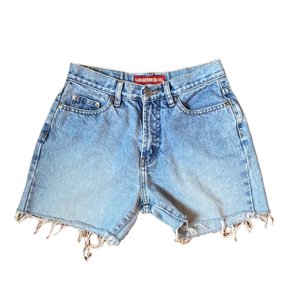 Distressed Denim Shorts